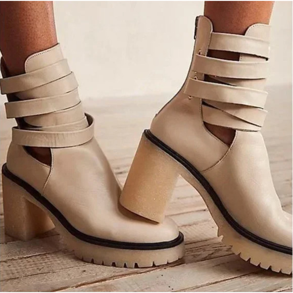 Free People Shoes - NWOT Free People Jesse Cutout Boots Size 8.5 (38.5)